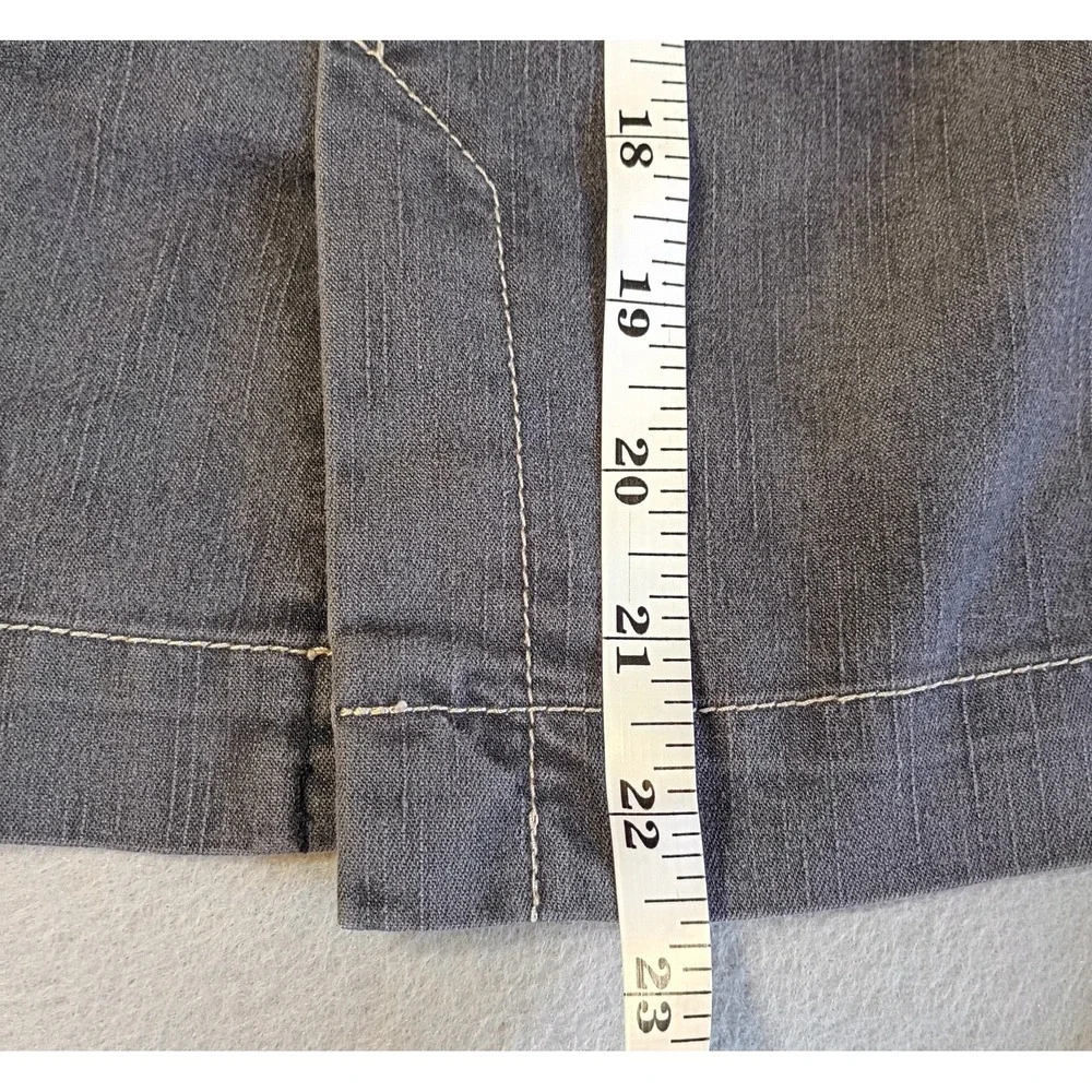 NYCC New York Clothing Co‎ Women's Blue Cotton Blend Denim Knee Skirt Sz 10
